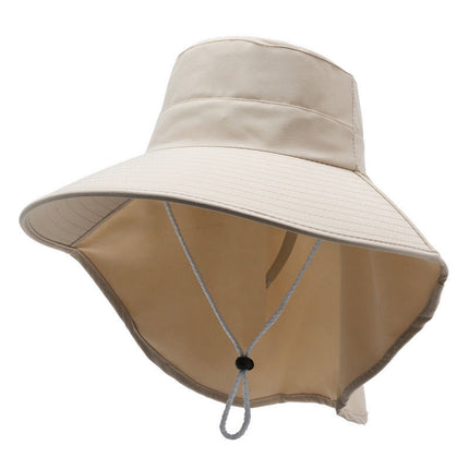 New Hat Women's Sun Hat Folding Large Cornice Hollow Sunscreen Sun Hat 2025 Outdoor Casual Fisherman Hat Basin Hat