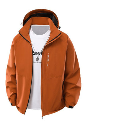 Foreign Trade Autumn and Winter New Couple Jackets Outdoor Leisure Mountaineering Clothing Waterproof Windproof Jacket with Removable Hood
