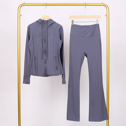 Lulu Df Stand-Up Collar Jacket Short Coat Tight-Fitting Stand-Up Collar Stretch Jacket with Gold Zipper Fitness Yoga Wear