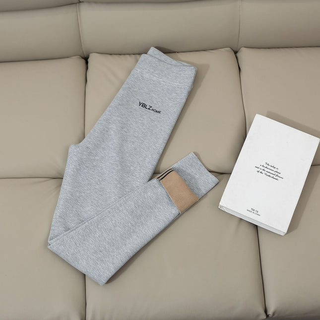 Winter New Soft Letter Embroidered Nine-Point Pants for Women to Wear Raccoon Lamb Velvet Thickeneded Velvet Leggings for Small Feet