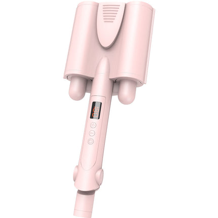 Foreign trade cross-border LCD three-tube egg roll curling rod water ripple three-Rod electric curling iron splint egg curling iron