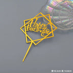 Acrylic gold polygon hp 10 pieces (large size remains unchanged)