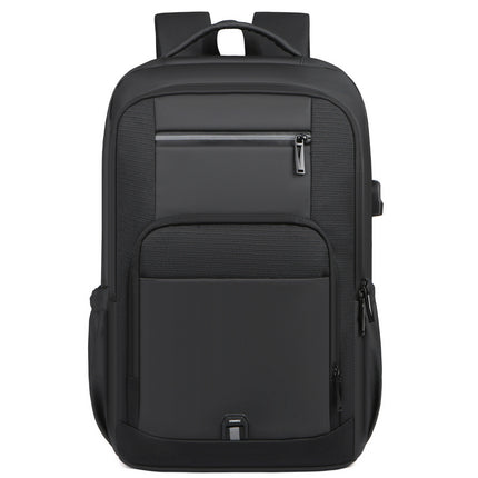 17inch Large Capacity Backpack Multifunctional USB Interface Storage Business Backpack Casual Travel Wear-Resistant Computer Bag