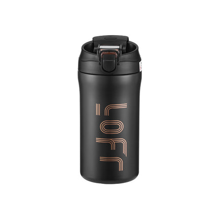 High-value double-drink coffee cup 316 stainless steel outdoor portable thermos cup for boys and girls large-capacity straw cup