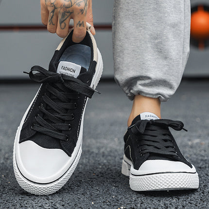 Men's Shoes 2024 New Summer Breathable Men's Cloth Shoes All-match Casual Board Shoes Teenager Soft Sole Sports Canvas Shoes