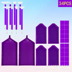 Purple tool kit 34pcs