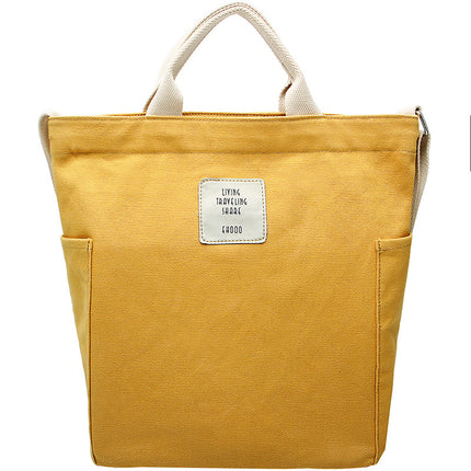 Factory Direct cotton color portable canvas bag shoulder bag female campus versatile large capacity messenger bag student bag