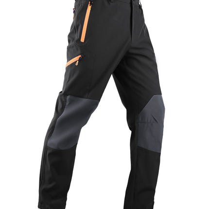 European and American Cross-border Four Seasons Men's and Women's Outdoor Mountaineering Pants Knee-pads Windproof Soft Shell Pants Scratch-resistant Wear-resistant Outdoor Rushover Pants