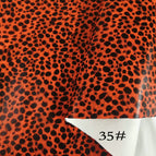 35# orange and black panther pattern