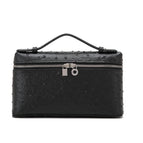 Black - ostrich pattern / Bag (single bag)