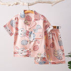 110cm recommended height 100-110cm / 2131-pink Big Ears rabbit Ice Silk set
