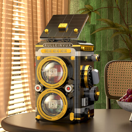 [wholesale generation] nostalgic retro telephone projector coffee machine building blocks compatible with Lego ornaments gift
