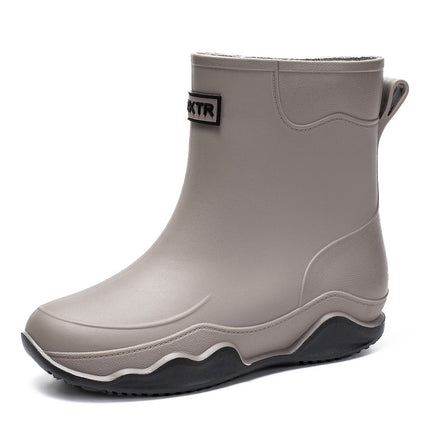 Cross-Border Rain Boots for Women 2025 German Mid-Calf Chelsea Outdoor Waterproof Work Men's Rubber Shoes Waterproof and Non-Slip