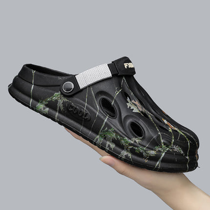 Cross-border plus size Beach Shoes Men's Summer Light Hole Shoes Outdoor Dual-use Fashion Sandals
