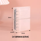 A7 Transparent Twill Binder