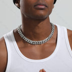 silver Cuban chain / Bracelet 8nch(20cm)