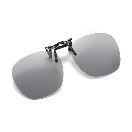 Polarized Sunglasses Clip-On Women's 2025 New European and American Fashion Stylish Myopia Clip-On Dual-Purpose Color-Changing Sunglasses Clip-On