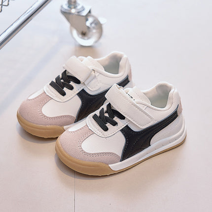 2026 Autumn New Children's Sports Shoes Forrest Gump Shoes Fashionable Leather Panel Shoes Boys' Casual Shoes Girls' Shoes Wholesale
