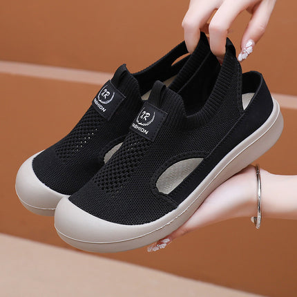 Shoes Women's 2025 Soft Sole Not Tired Shoes Breathable Women's Shoes Spring and Autumn New Slip-on Platform Shoes Women's Lazy Shoes