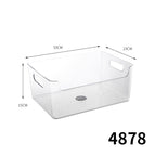 4878. side u transparent basket-large pet high transparency