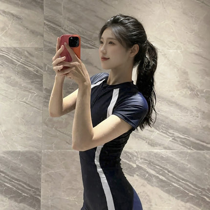 Swimsuit Women's 2025 New High-End Slightly Fat Conservative Slimming Look Swimming Pool Special One-Piece Boxer Surfing Swimsuit