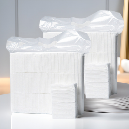 Snow Moisturizing Embroidery Cotton Pads, Makeup Remover Pads, Double-Layer Thickened Cotton Pads, 500 Pieces, for Beauty Instrument Cleansing