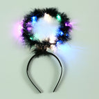 Add light black angel head hoop / Free size