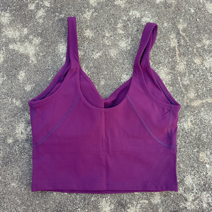 Women's Solid Color U-Shaped Sexy Back Fitness Yoga Training Tight Sports Underwear Breathable Running Vest TANK