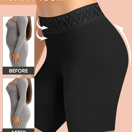 [Shaping Shorts] 4Pcs Women's High-Waist Shaping Shorts |