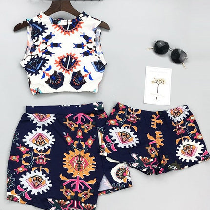 South Korea Girl's High-waisted Swimsuit Women's Skirt-style Slim-fit Conservative Belly-covering Sexy Fresh Swimsuit Handling