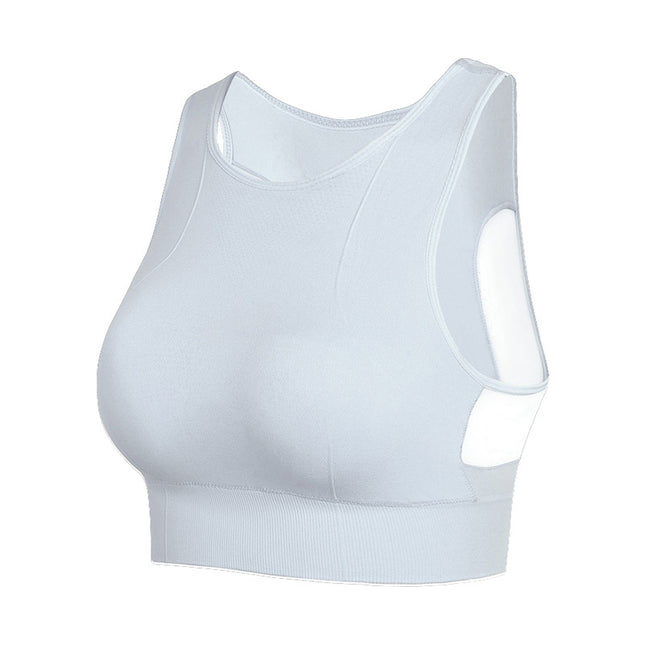 plus size Mesh Beautiful Back Push-up Yoga Sports Bra Women's Fitness Shockproof One-piece Vest Sports Underwear Thin