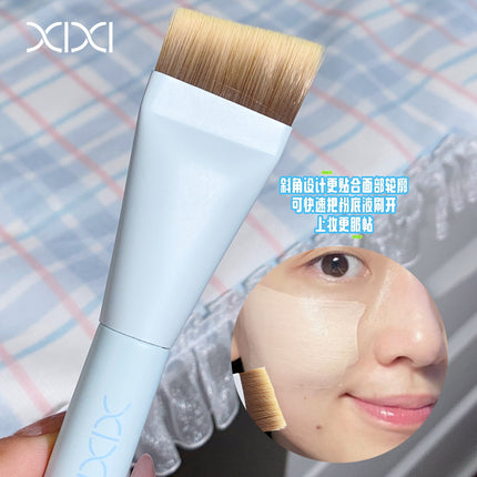Xixi Flat Foundation Brush Ultra-Thin Flat Head Angled Makeup Brush That Doesn'T Absorb Product Concealer Makeup Brush Beauty Tool for Setting Makeup