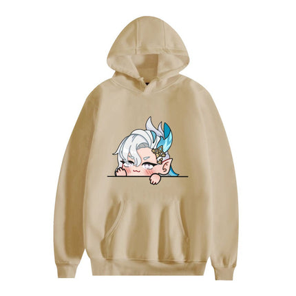New Anime two-dimensional printed hoodie loose casual men's and women's trendy autumn and winter cross-border sweater Hoodies