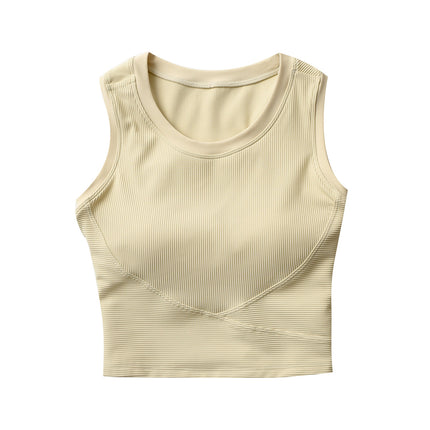 Bra-Free Bra All-In-One Women's Quick-Drying Sports Bra Vest Style Yoga Fitness Clothes Japanese Warehouse Can Be Wholesale