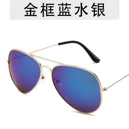 3025 fashion aviator goggles men and women personalized hip-hop all-match sunglasses 3026 colorful ocean sunglasses