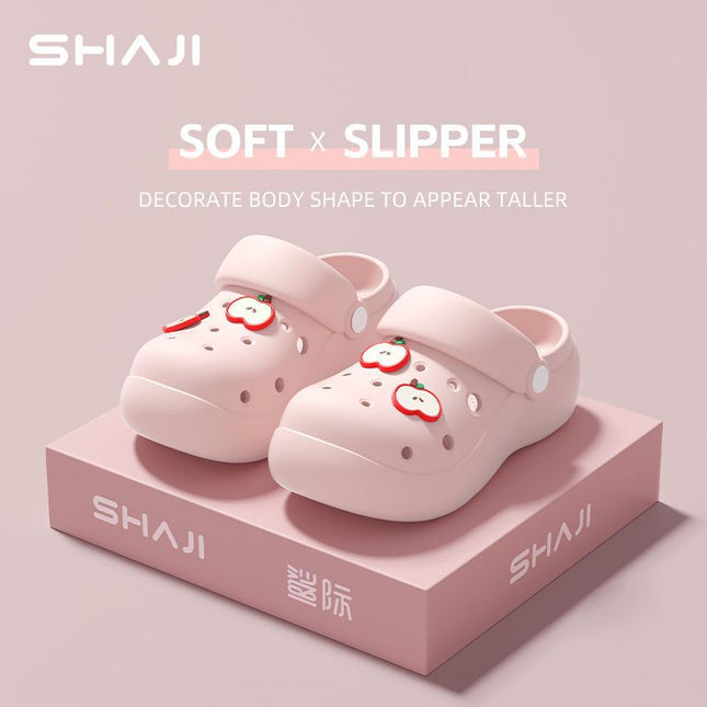 Eva Thick-Soled Clogs for Women, Summer Outdoor Slippers, 2026 New Model, Height-Increasing, Non-Slip Beach Closed-Toe Sandals for Women
