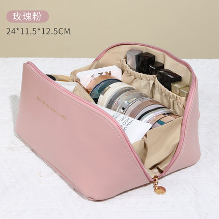 Amazon Hot Selling in stock Handheld Pillow Cosmetic Bag Large Capacity Toiletry Bag High Beauty Instagram Portable Storage Bag
