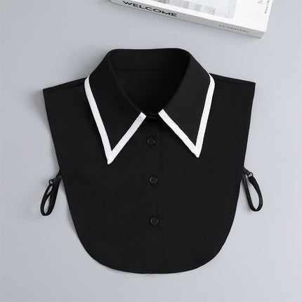 Plaid False Collar Children's Autumn and Winter All-match Decorative Collar Shirt Collar Decorative Collar with Sweater Casual False Collar
