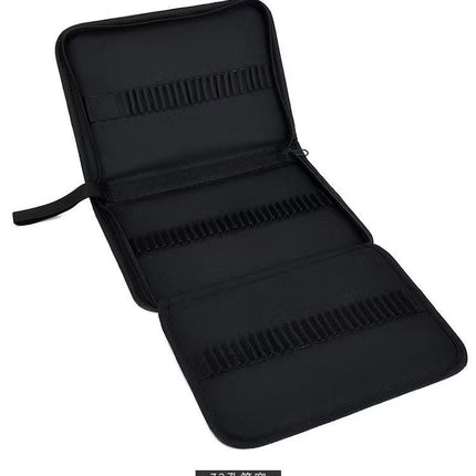 Art Sketch Pen Bag 36/48/72/120 Holes Foldable Zipper Style Pen Roll Colored Pencil Storage Bag Manufacturer Supply