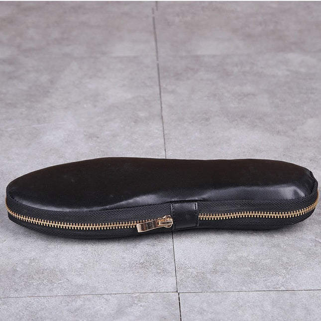 Men's Folding Wallet Shoes Genuine Leather Shoes Loafers British Korean Style Slip-on Portable Travel Shoes