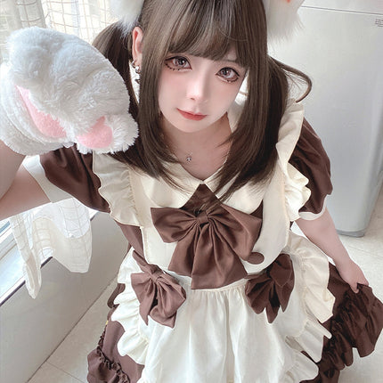 Exported to Japan Lolita Dress Lolita Lolita Dress Maid Uniform Soft Girl Cafe Maid Uniform