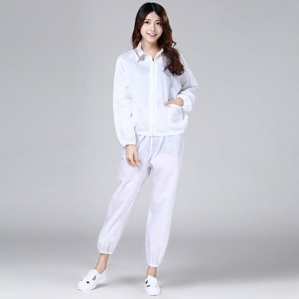 Anti-static coveralls hooded purification workshop dust-free overalls spray paint protection dust-proof blue breeding dust-free clothing