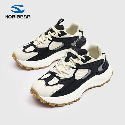 HOBIBEAR Men's Shoes Spring and Autumn Trendy Brand Breathable Thick-soled Torre Shoes Men's Casual Running sneaker Youth Trendy Shoes
