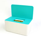 Blue cover with white background