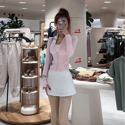 Lulu Yarn Vibration Gold Label Stand Collar Short Jacket Sports Yoga Wear Slimming Sports Jacket for Women