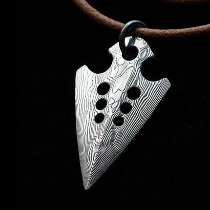 Leather Vikings arrow multi-function tool pry piece Vikings arrow cluster fashion personality temperament pendant neutral fashion jewelry