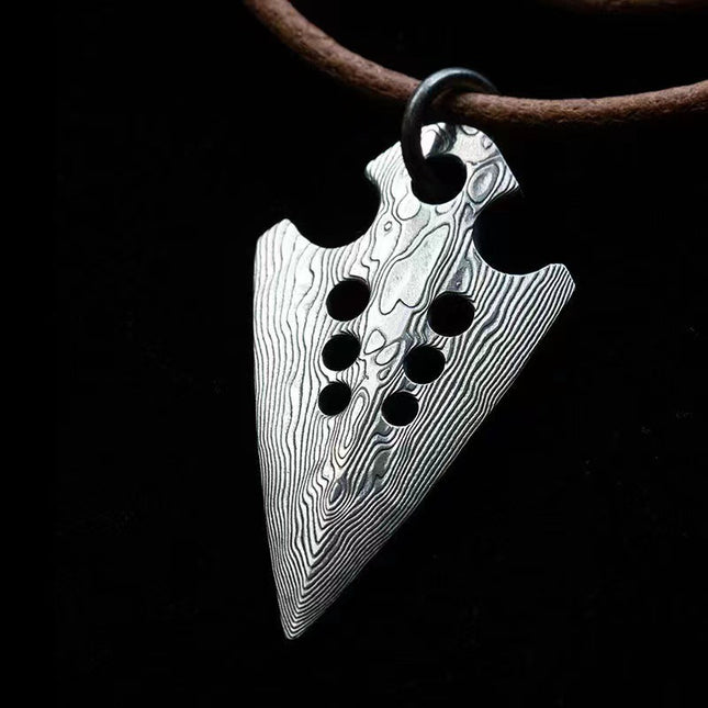 Leather Vikings arrow multi-function tool pry piece Vikings arrow cluster fashion personality temperament pendant neutral fashion jewelry