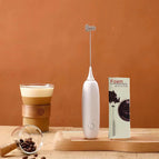 Mini milk frother white
