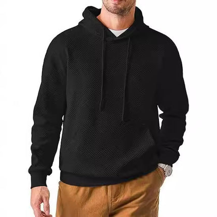 2024 Foreign Trade European and American Men's Wear Hoodie Baby Velvet Casual Pullover Hoodie