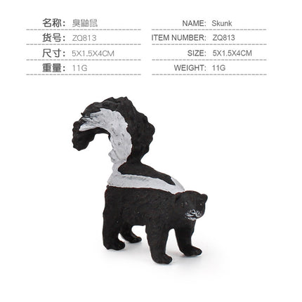 Children's Puzzle Early Education Cognitive Simulation Mouse Model Toy Static Solid Possum Guinea Piga Hair Mouse Totoro